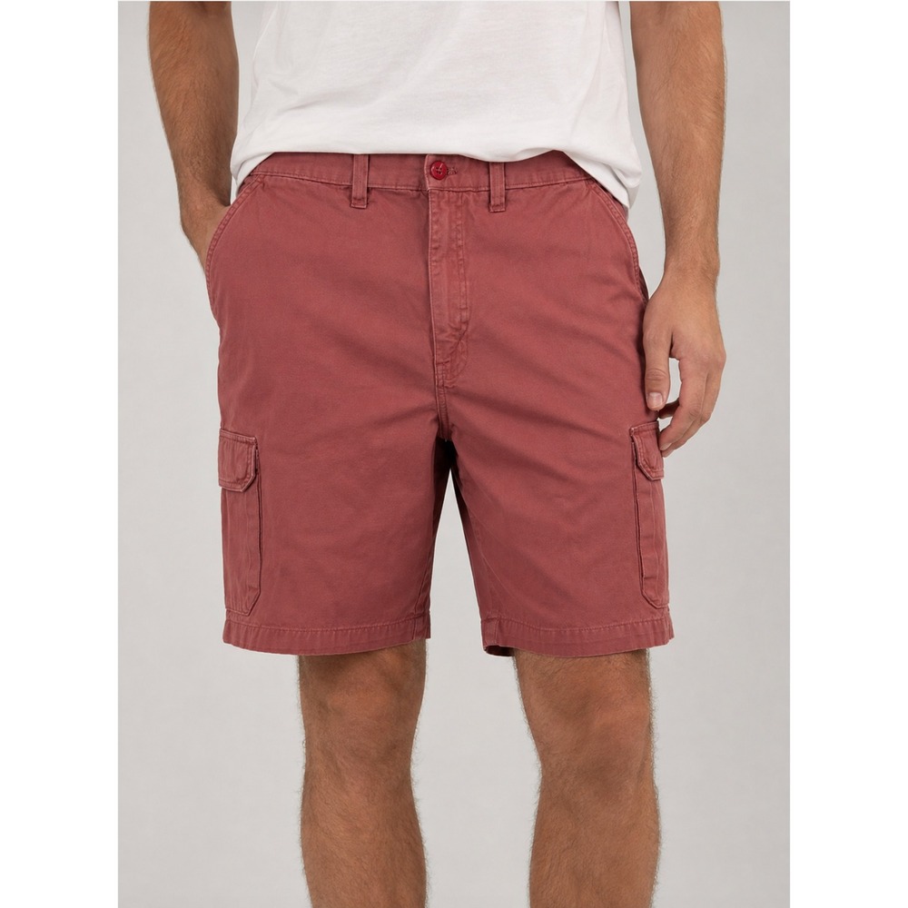 Chaps Cargo Shorts 38 Red Cotton Utility Gorpcore Outdoor Summer Casual Mens